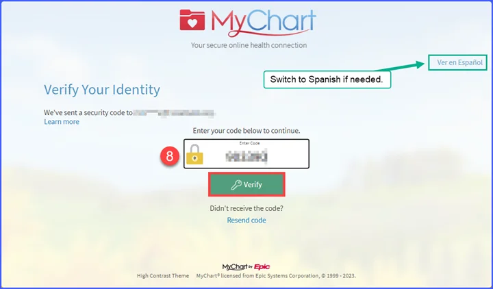 MyChart step 4